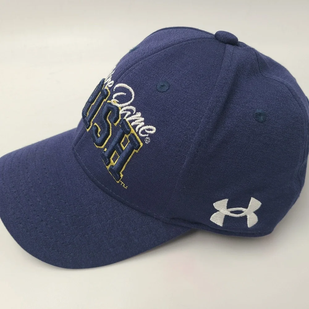 Youth Notre Dame Fighting Irish Hat Adjustable Under Armour‎ Blue Gold NCAA Boys